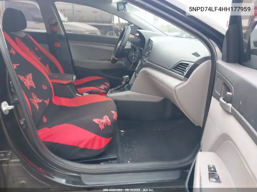 5NPD74LF4HH177959 2017 Hyundai Elantra Se