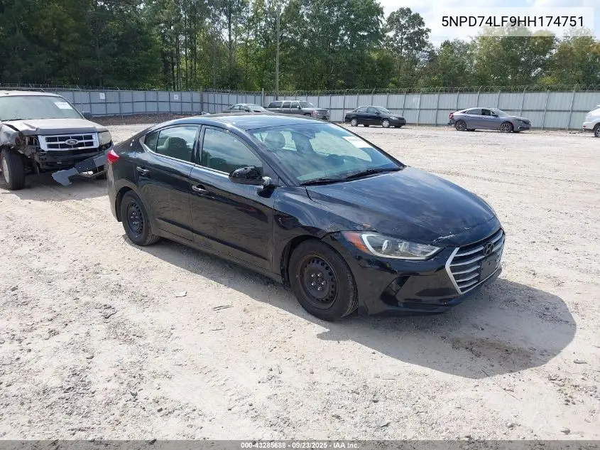5NPD74LF9HH174751 2017 Hyundai Elantra Se