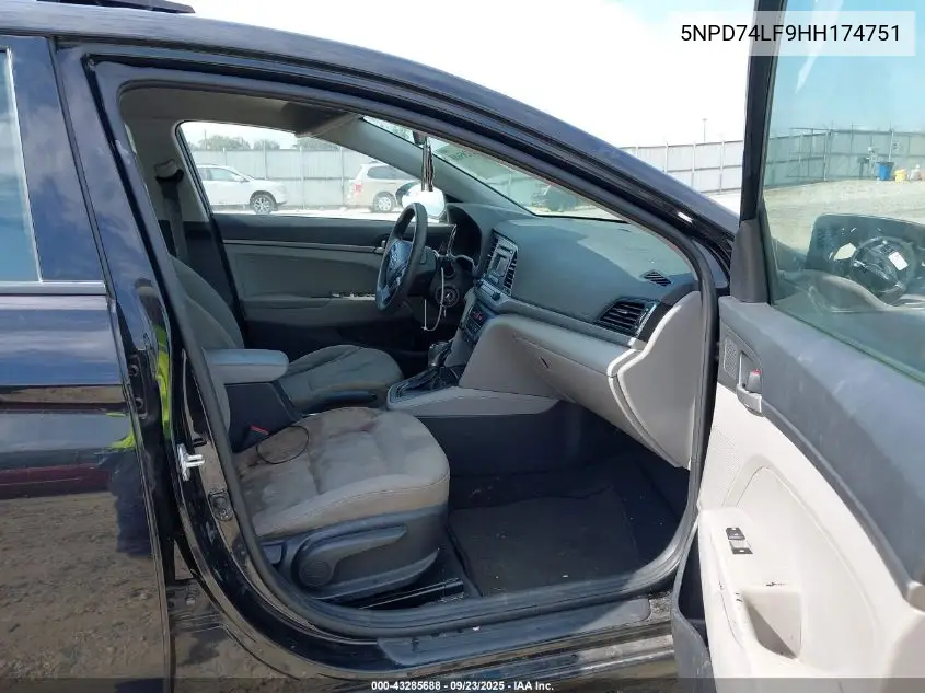 5NPD74LF9HH174751 2017 Hyundai Elantra Se