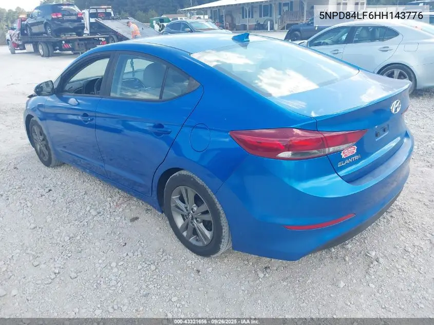 5NPD84LF6HH143776 2017 Hyundai Elantra Se