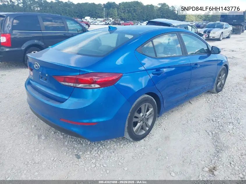 5NPD84LF6HH143776 2017 Hyundai Elantra Se