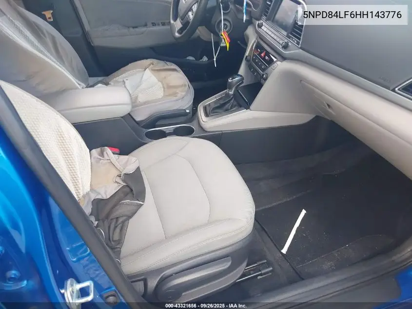 5NPD84LF6HH143776 2017 Hyundai Elantra Se