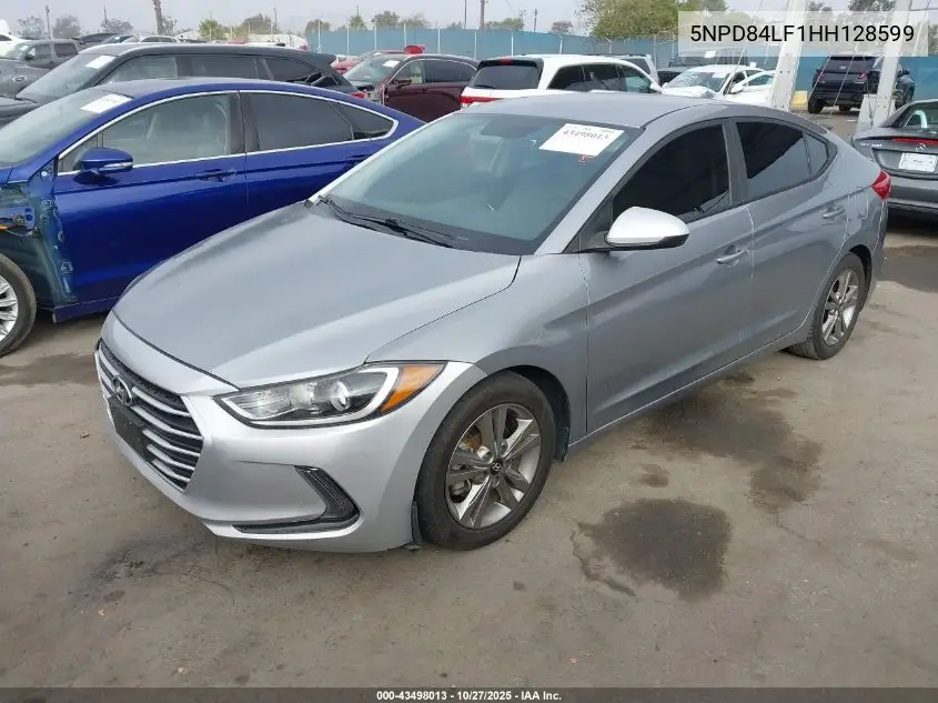 5NPD84LF1HH128599 2017 Hyundai Elantra Se