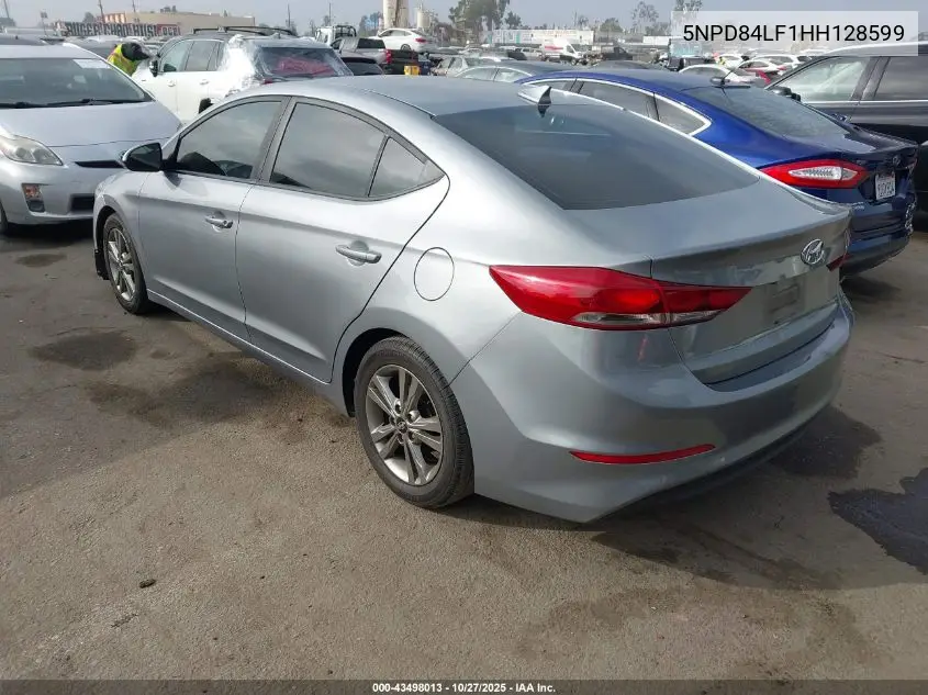 5NPD84LF1HH128599 2017 Hyundai Elantra Se