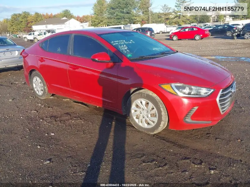 5NPD74LF2HH155779 2017 Hyundai Elantra Se