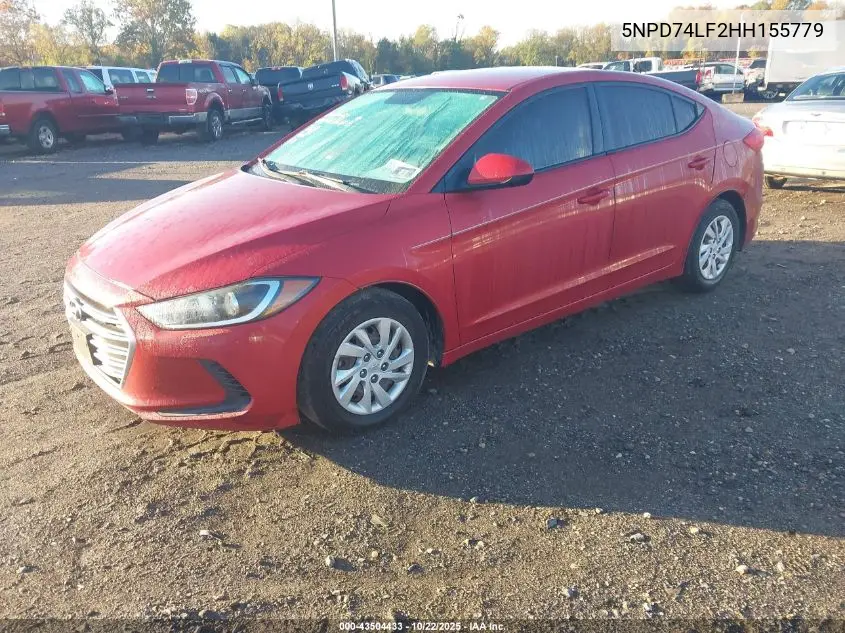 5NPD74LF2HH155779 2017 Hyundai Elantra Se