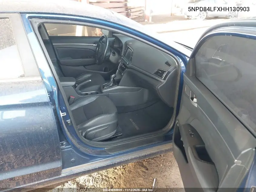 5NPD84LFXHH130903 2017 Hyundai Elantra Limited