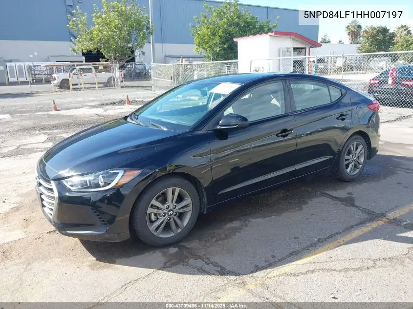 5NPD84LF1HH007197 2017 Hyundai Elantra Se