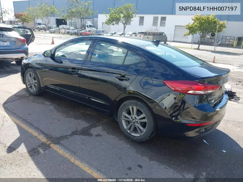 5NPD84LF1HH007197 2017 Hyundai Elantra Se