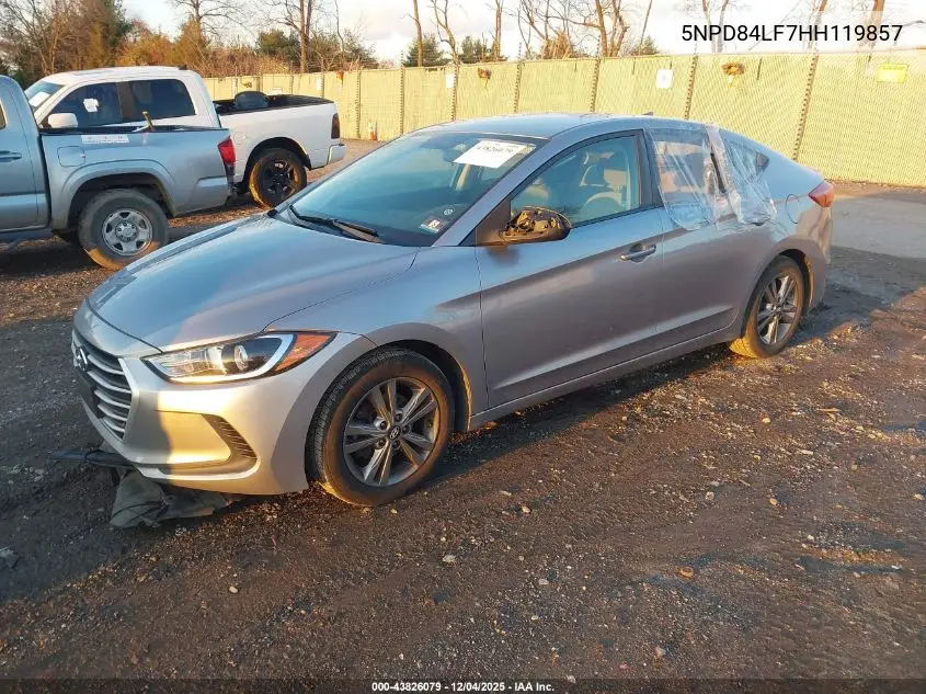 5NPD84LF7HH119857 2017 Hyundai Elantra Se