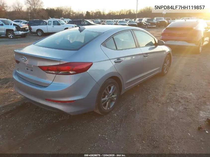 5NPD84LF7HH119857 2017 Hyundai Elantra Se