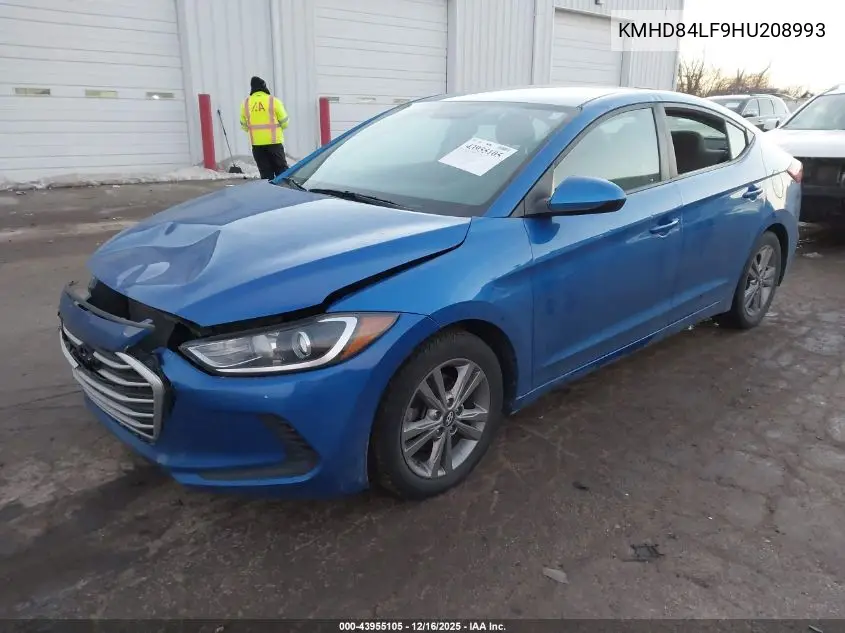 KMHD84LF9HU208993 2017 Hyundai Elantra Se