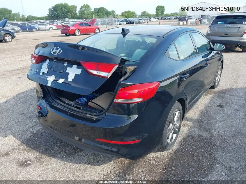2017 Hyundai Elantra Se VIN: 5NPD84LF3HH051010 Lot: 45322994