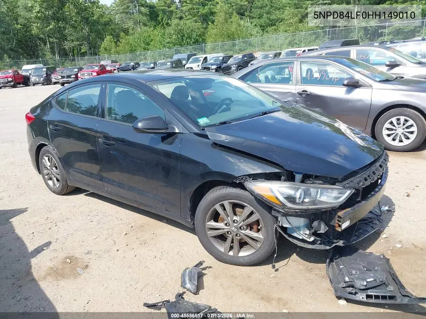 2017 Hyundai Elantra Value Edition VIN: 5NPD84LF0HH149010 Lot: 45586517