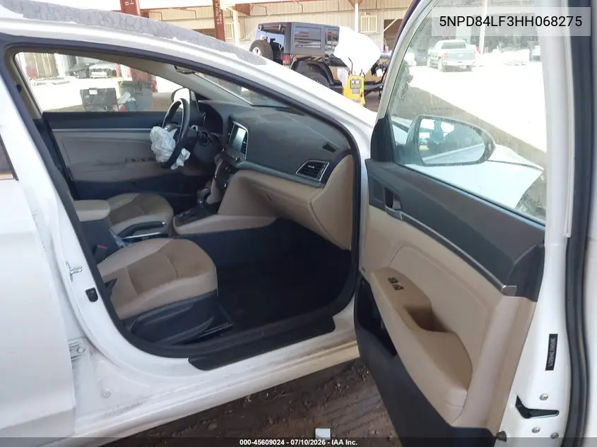 2017 Hyundai Elantra Limited VIN: 5NPD84LF3HH068275 Lot: 45609024