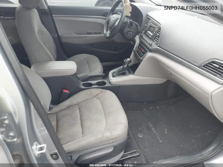 2017 Hyundai Elantra Se VIN: 5NPD74LF0HH055003 Lot: 45628896