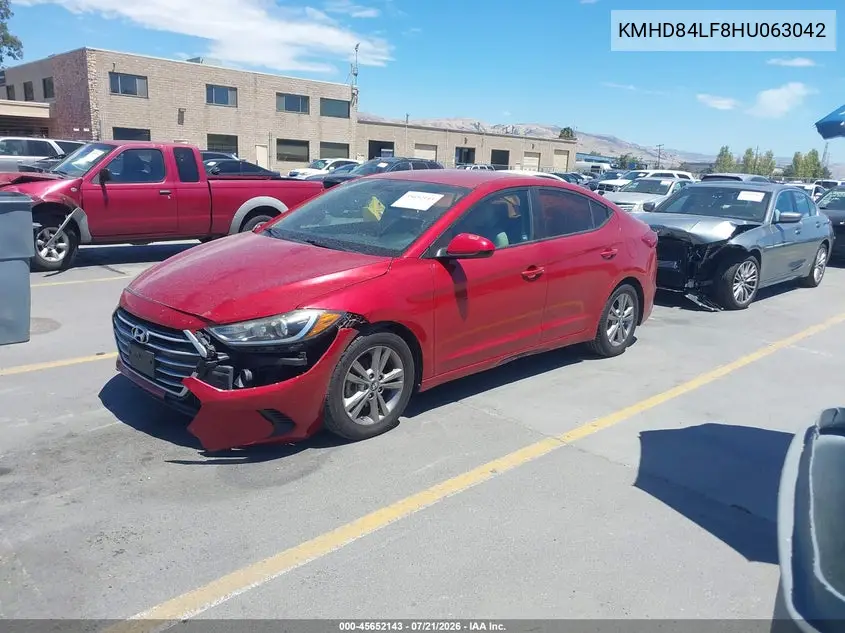2017 Hyundai Elantra Se VIN: KMHD84LF8HU063042 Lot: 45652143