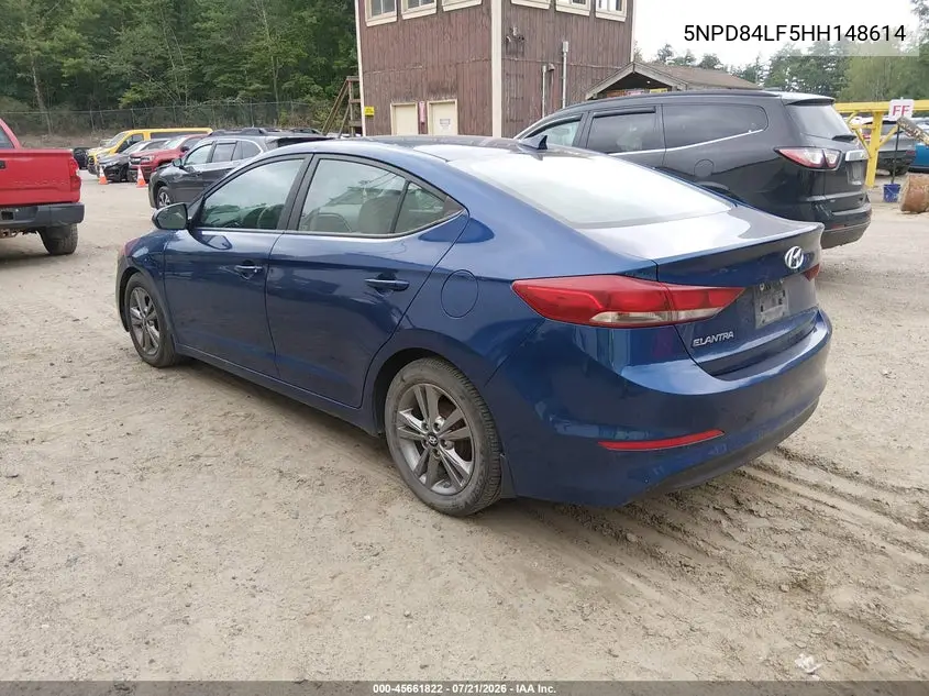 2017 Hyundai Elantra Se VIN: 5NPD84LF5HH148614 Lot: 45661822