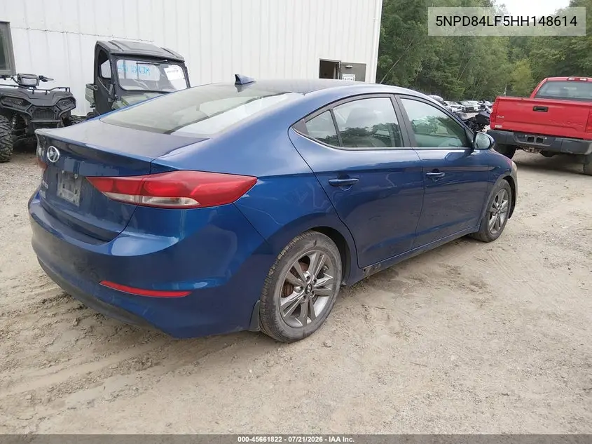 2017 Hyundai Elantra Se VIN: 5NPD84LF5HH148614 Lot: 45661822