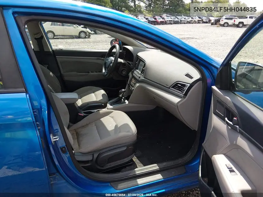 2017 Hyundai Elantra Se VIN: 5NPD84LF5HH044835 Lot: 45670054