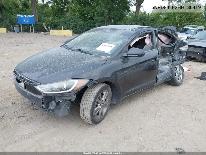 2017 Hyundai Elantra Se VIN: 5NPD84LF2HH180419 Lot: 45673968