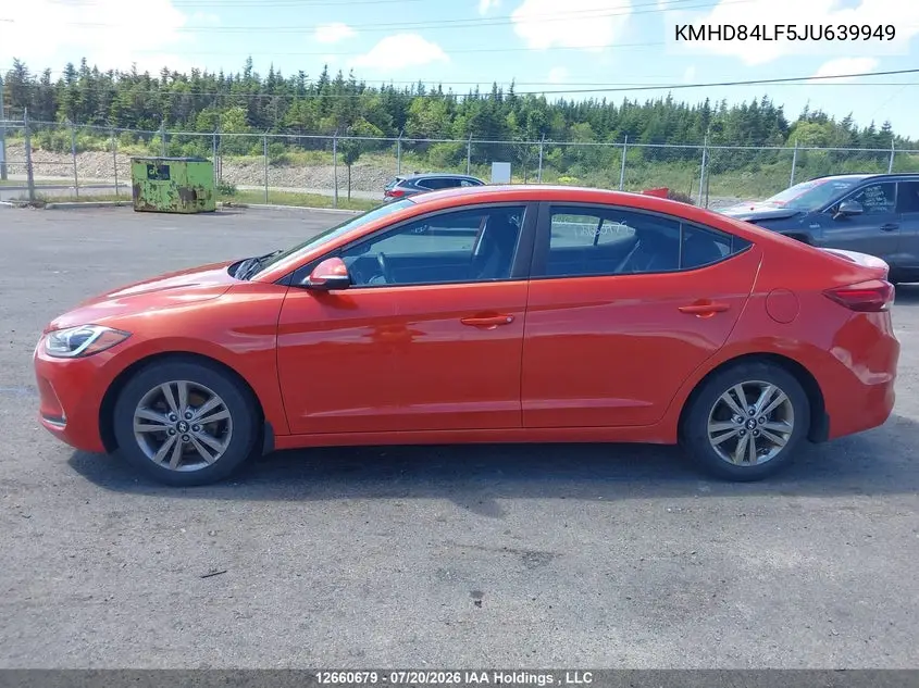 2018 Hyundai Elantra Gl VIN: KMHD84LF5JU639949 Lot: 12660679