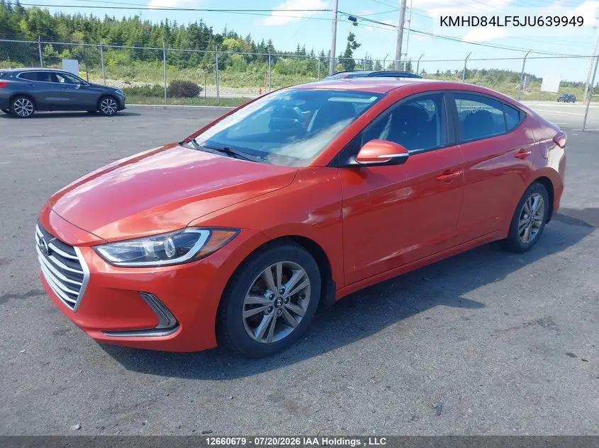 2018 Hyundai Elantra Gl VIN: KMHD84LF5JU639949 Lot: 12660679