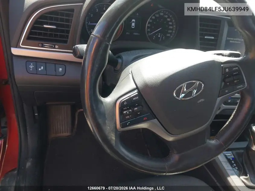2018 Hyundai Elantra Gl VIN: KMHD84LF5JU639949 Lot: 12660679