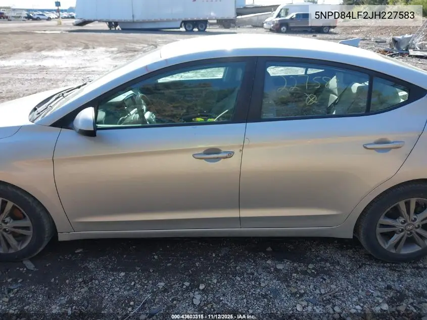 5NPD84LF2JH227583 2018 Hyundai Elantra Sel