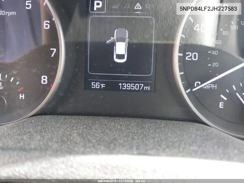 5NPD84LF2JH227583 2018 Hyundai Elantra Sel