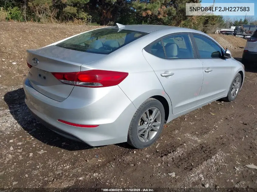 5NPD84LF2JH227583 2018 Hyundai Elantra Sel