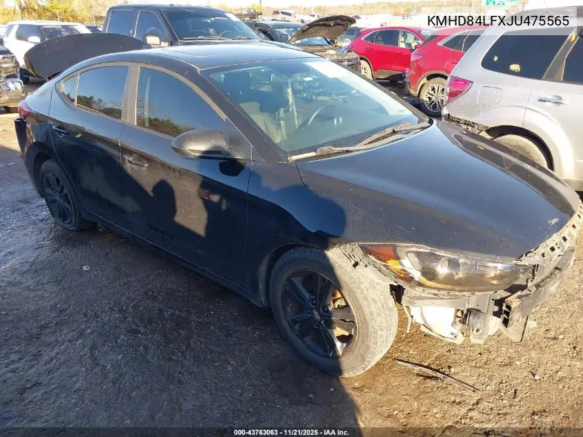 KMHD84LFXJU475565 2018 Hyundai Elantra Value Edition