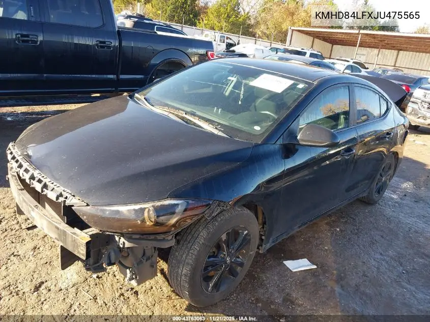 KMHD84LFXJU475565 2018 Hyundai Elantra Value Edition