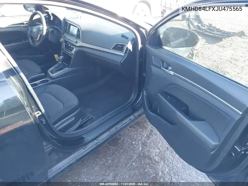 KMHD84LFXJU475565 2018 Hyundai Elantra Value Edition