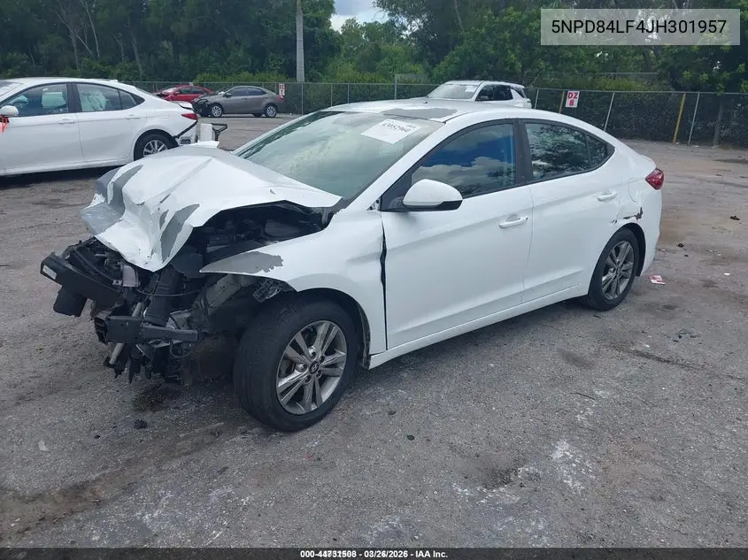 5NPD84LF4JH301957 2018 Hyundai Elantra Sel