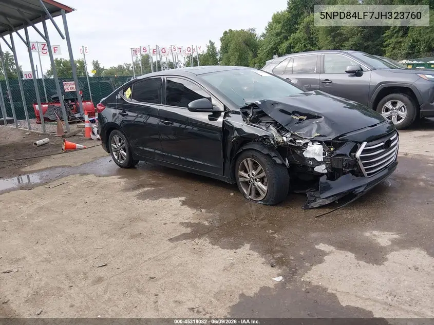 2018 Hyundai Elantra Value Edition VIN: 5NPD84LF7JH323760 Lot: 45319082