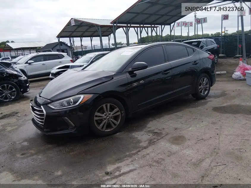 2018 Hyundai Elantra Value Edition VIN: 5NPD84LF7JH323760 Lot: 45319082