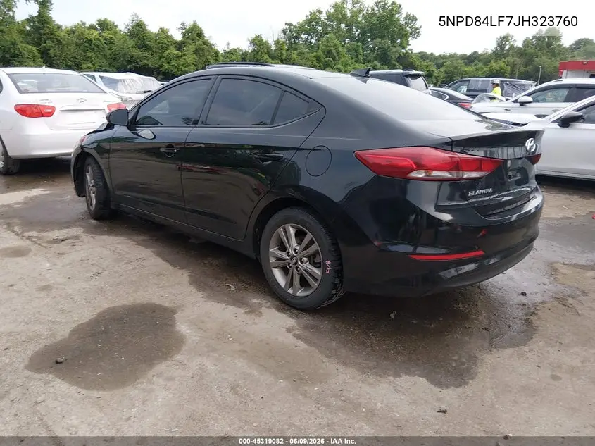 2018 Hyundai Elantra Value Edition VIN: 5NPD84LF7JH323760 Lot: 45319082