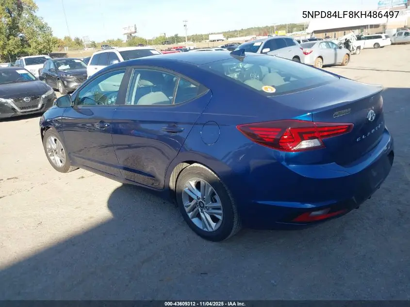 5NPD84LF8KH486497 2019 Hyundai Elantra Sel