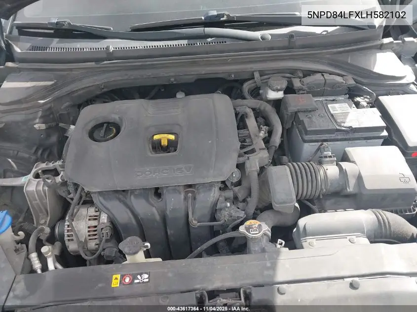 5NPD84LFXLH582102 2020 Hyundai Elantra Sel