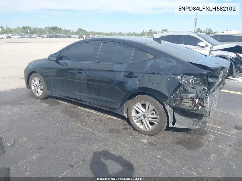 5NPD84LFXLH582102 2020 Hyundai Elantra Sel