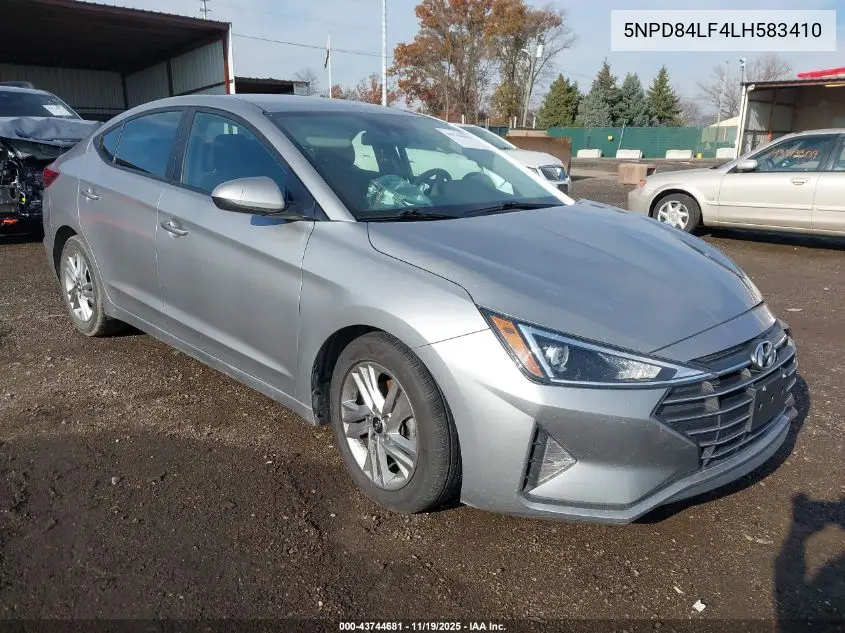 5NPD84LF4LH583410 2020 Hyundai Elantra Sel