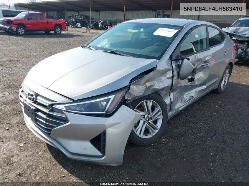 5NPD84LF4LH583410 2020 Hyundai Elantra Sel