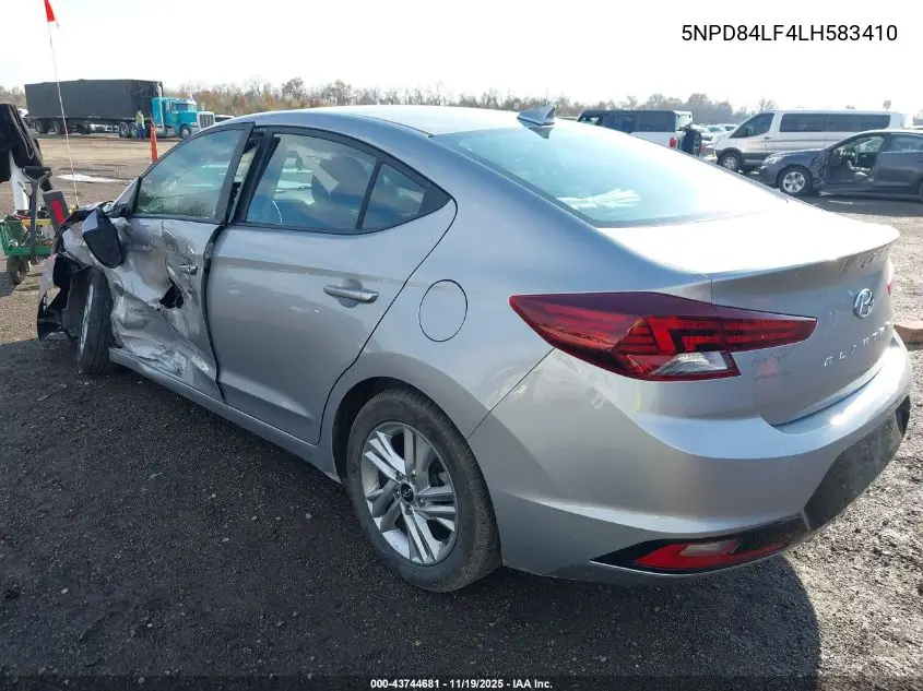 5NPD84LF4LH583410 2020 Hyundai Elantra Sel