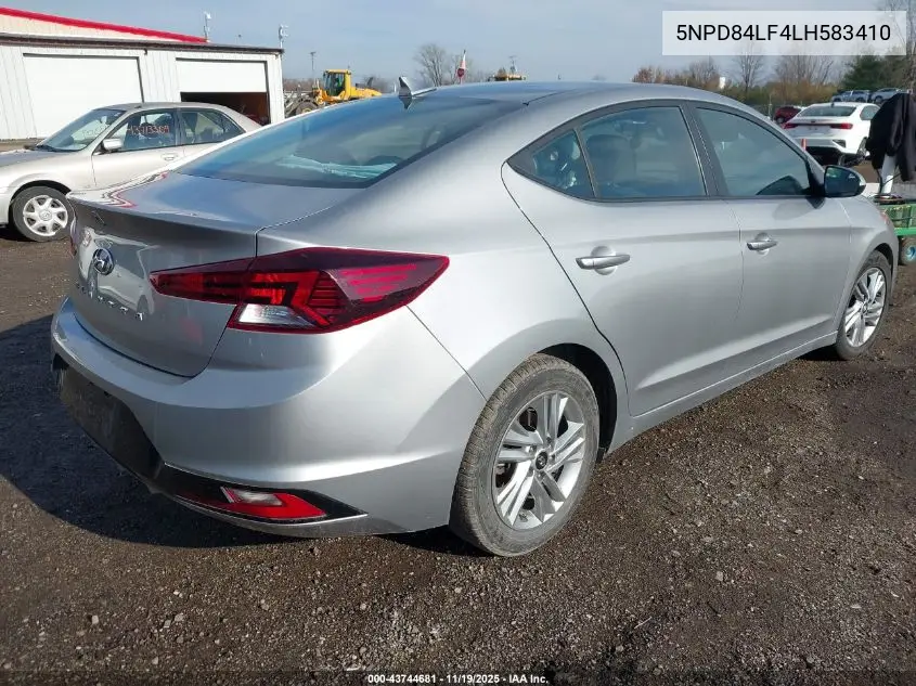 5NPD84LF4LH583410 2020 Hyundai Elantra Sel
