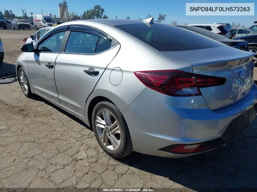 5NPD84LF0LH573263 2020 Hyundai Elantra Sel