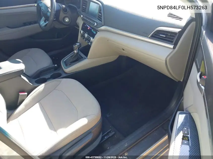5NPD84LF0LH573263 2020 Hyundai Elantra Sel