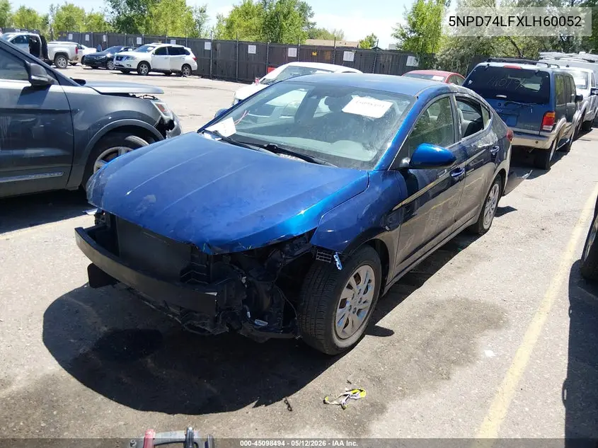 5NPD74LFXLH600522 2020 Hyundai Elantra Se