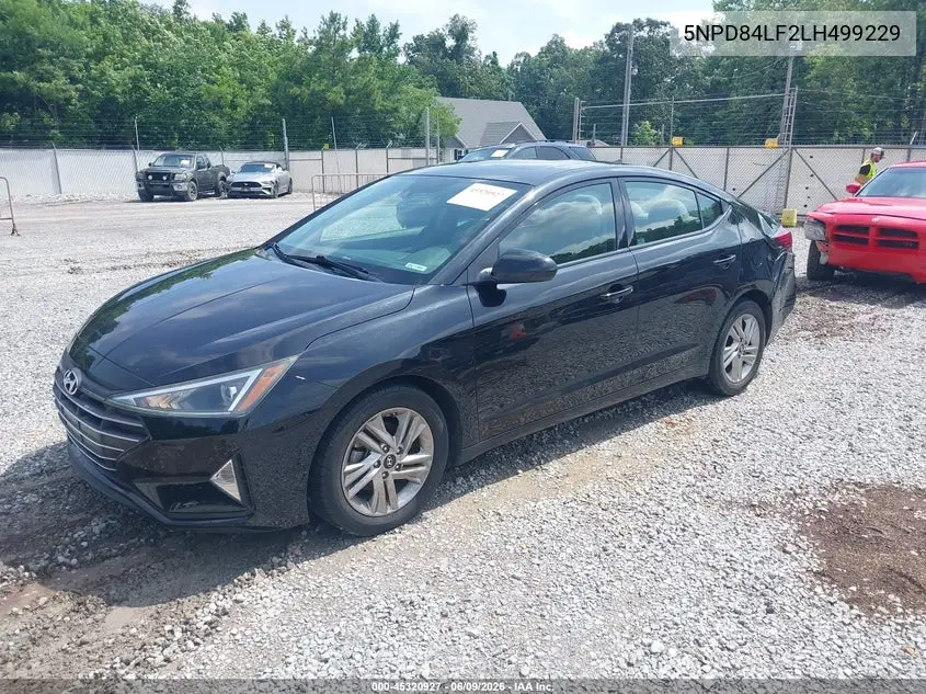 2020 Hyundai Elantra Value Edition VIN: 5NPD84LF2LH499229 Lot: 45320927