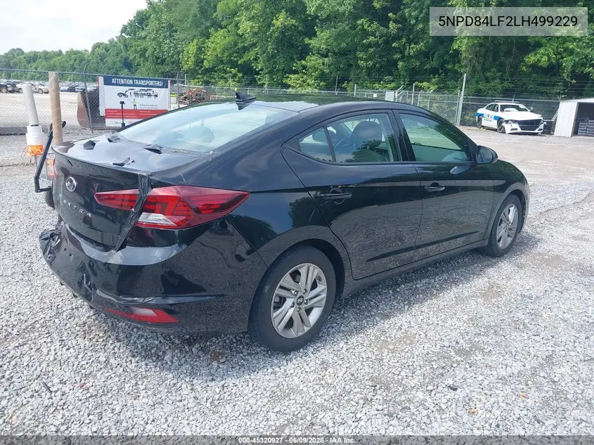 2020 Hyundai Elantra Value Edition VIN: 5NPD84LF2LH499229 Lot: 45320927